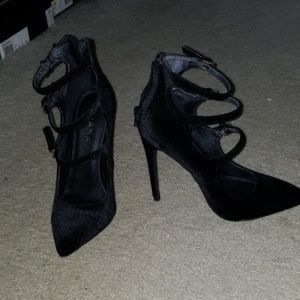 Velvet heels